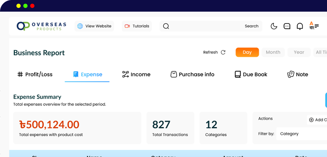 Clear Financial Tracking